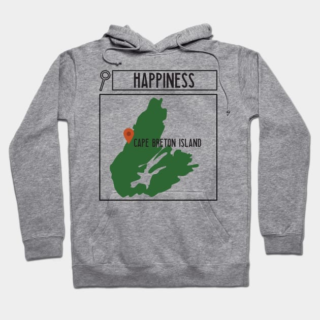 SEARCH FOR HAPPINESS IN CAPE BRETON Hoodie by SALTY TEES & CO.